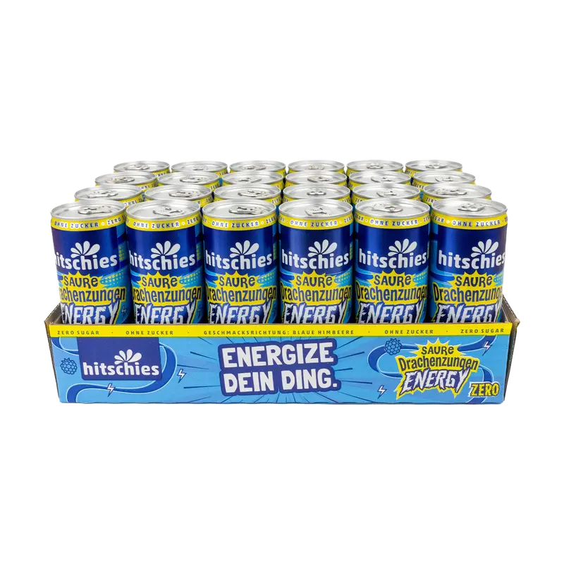 hitschies Saure Drachenzungen Energy Drink Zero 24 x 250ml