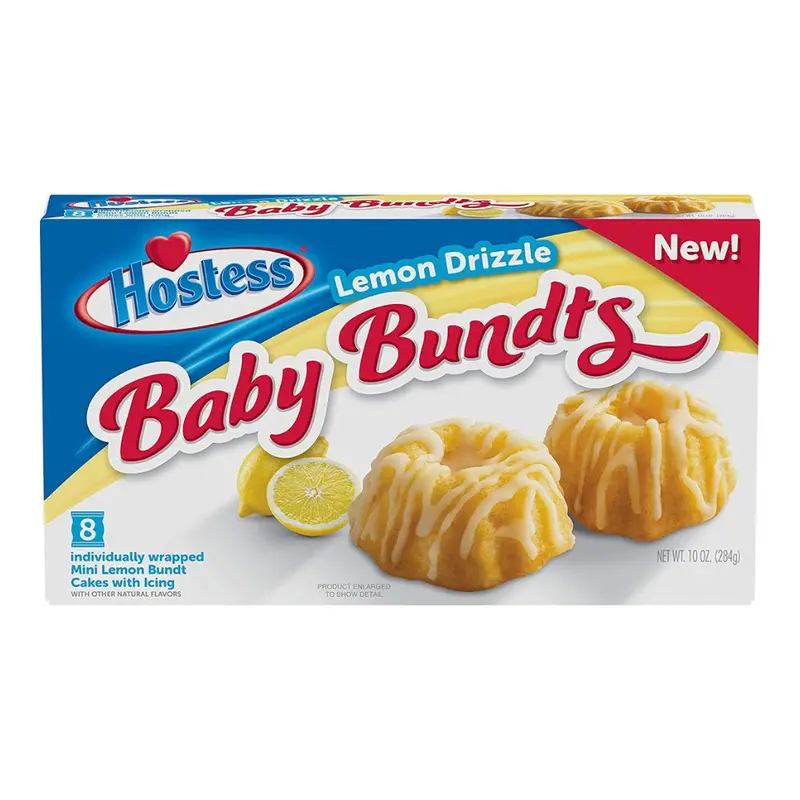 Hostess Baby Bundts Lemon Drizzle, Zitronenküchlein zu 284g