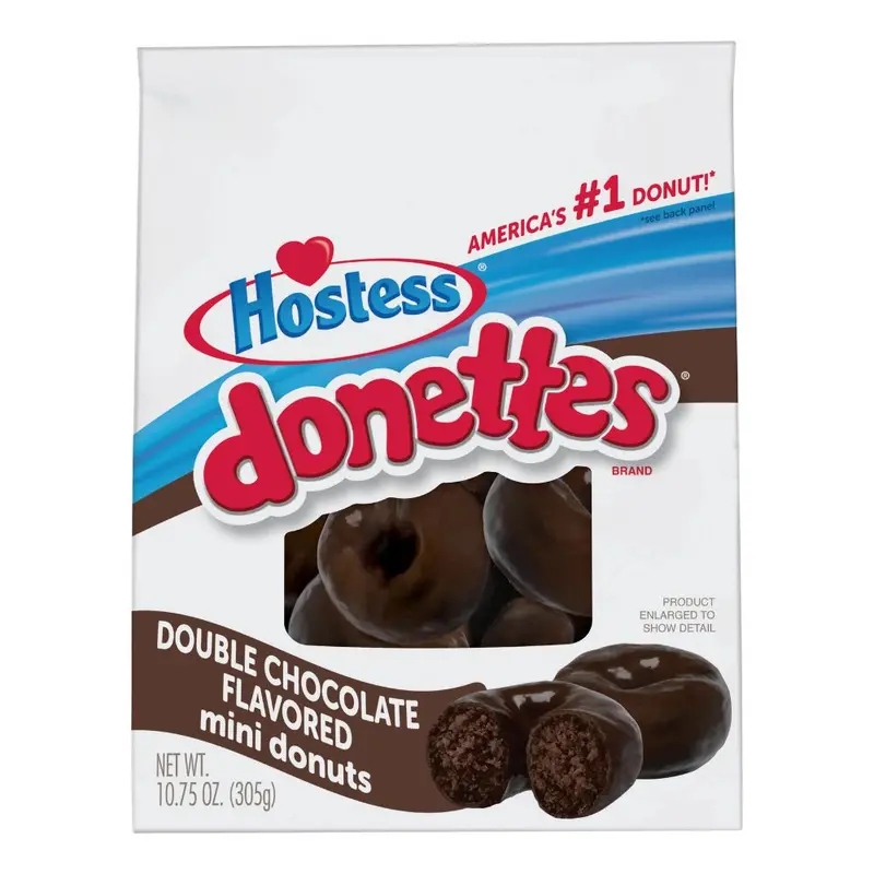 Hostess Donettes Double Chocolate Mini Donut, Donuts mit doppelter Schokolade 305g