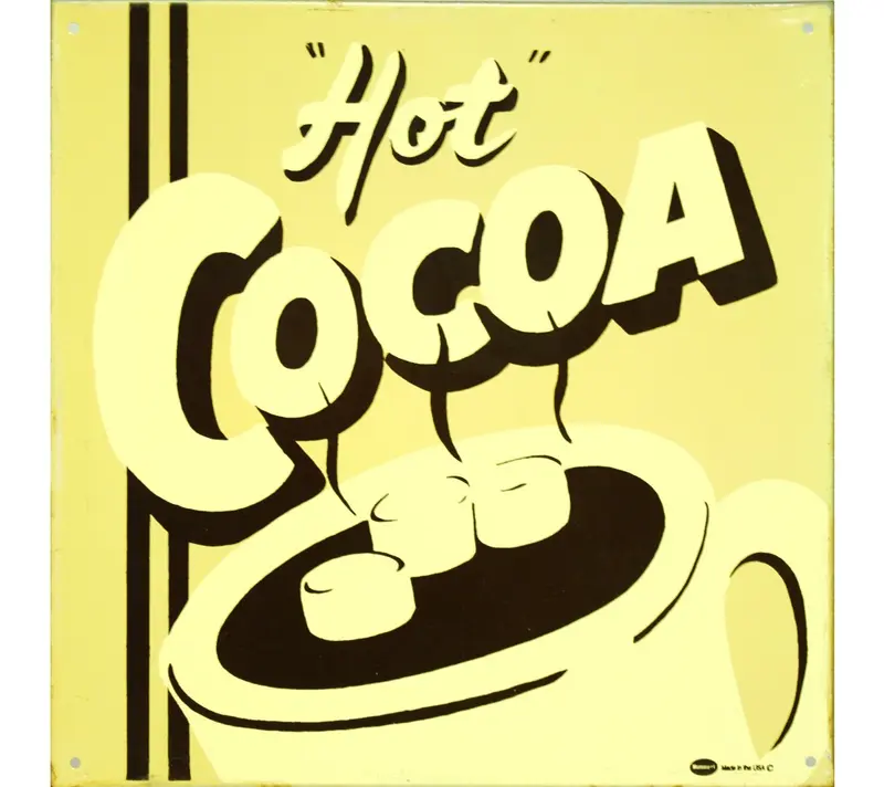 Hot Cocoa Metallschild von Marty Mummert