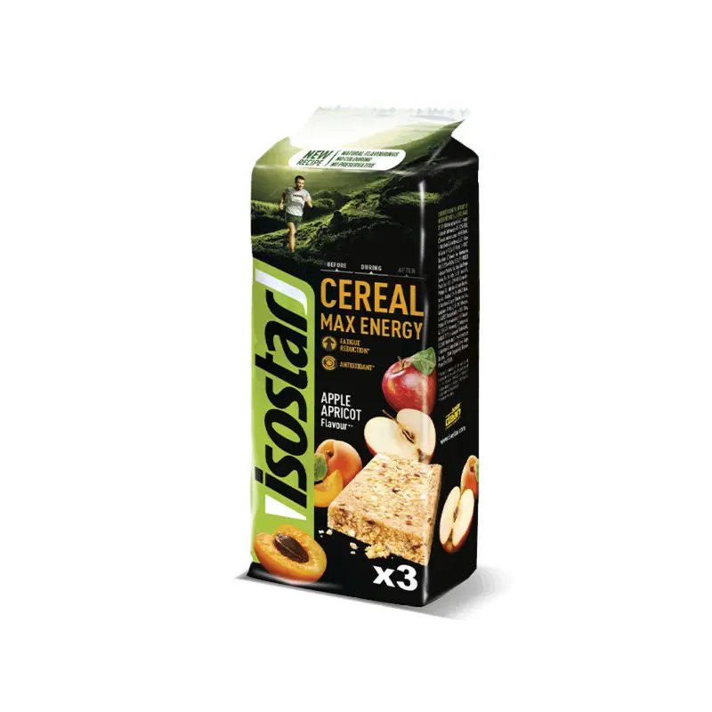 Isostar Cereal Max Energy Apple Apricot Flavour 3x55g
