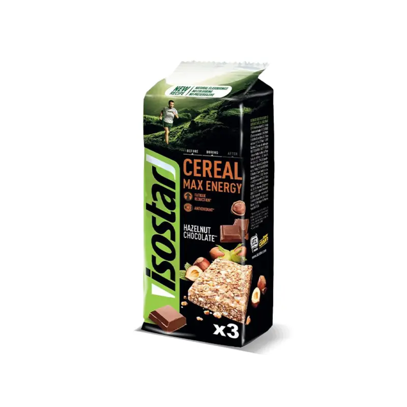 Isostar Cereal Max Energy Hazelnut Chocolate Flavour 3x55g