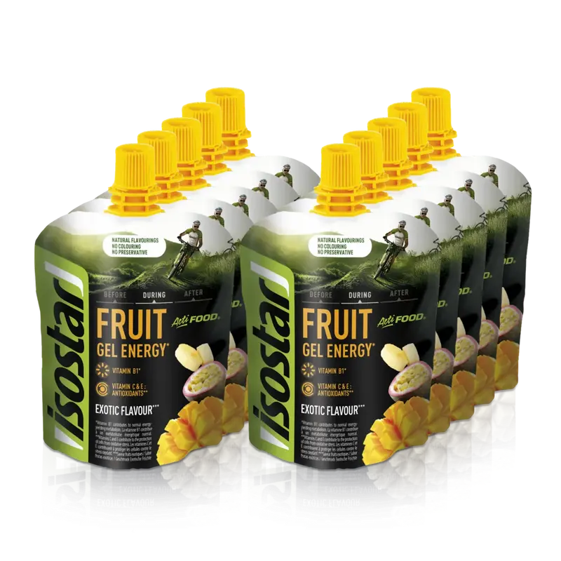 ISOSTAR ENERGY FRUIT GEL Exotic 24er Karton