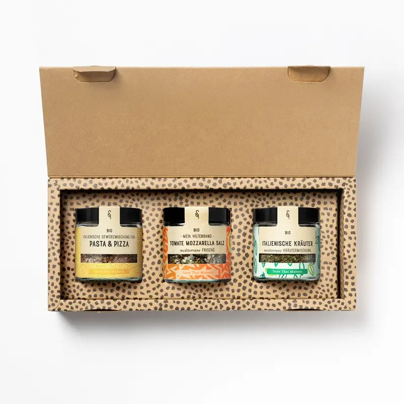 Italienische Gewürze Geschenkbox