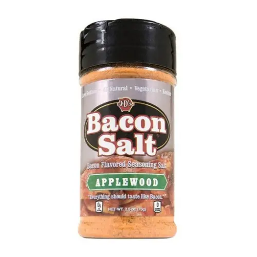J&D's Applewood Bacon Salt, Packung mit geräuchertem Apfelholz-Bacon-Gewürz mit 70g