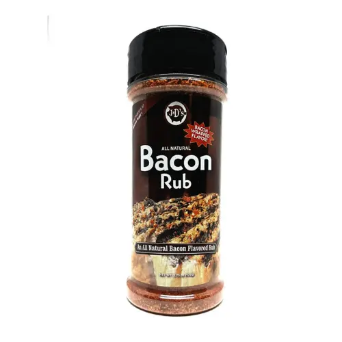 J&D's Bacon Rub, 106g Packung mit gegrilltem Bacon-Aroma