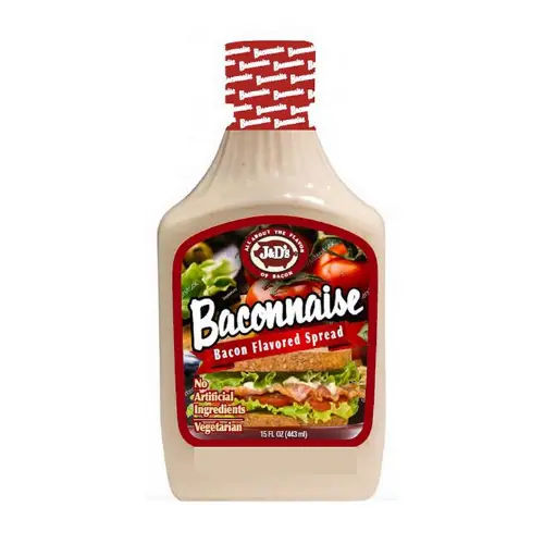 J&D's Baconnaise Spread, Packung mit 443 ml Speck-Mayonnaise-Sauce