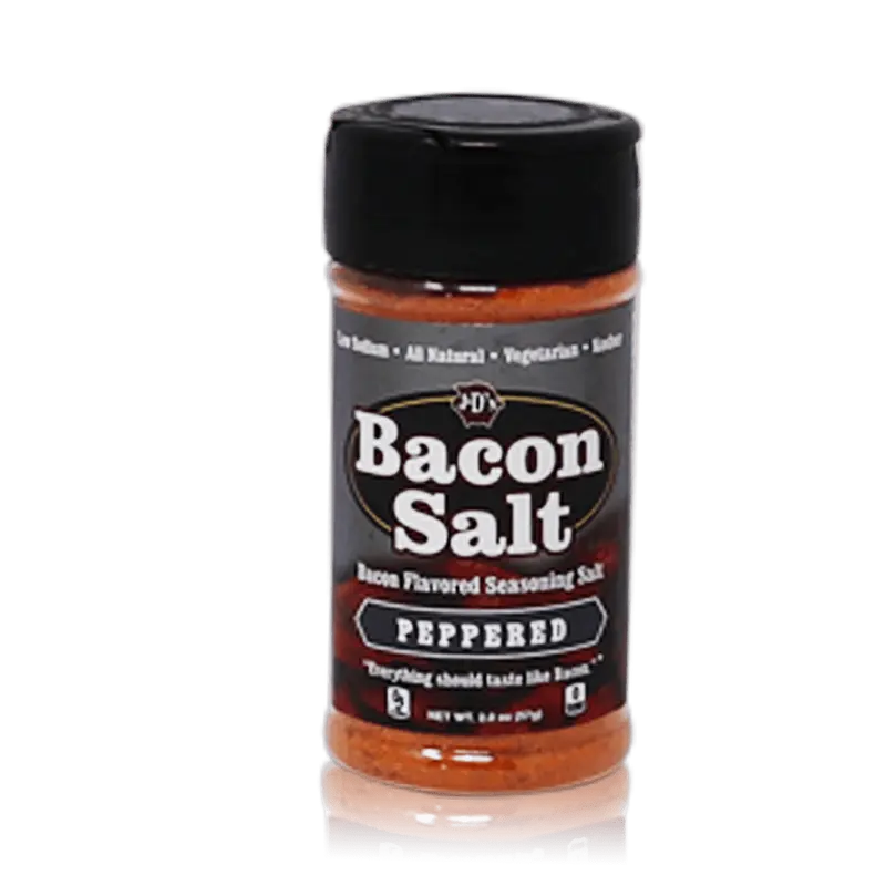J&D's Peppered Bacon & Salt, Packung mit 70g gegrilltem Bacon-Aroma mit Pfefferaroma