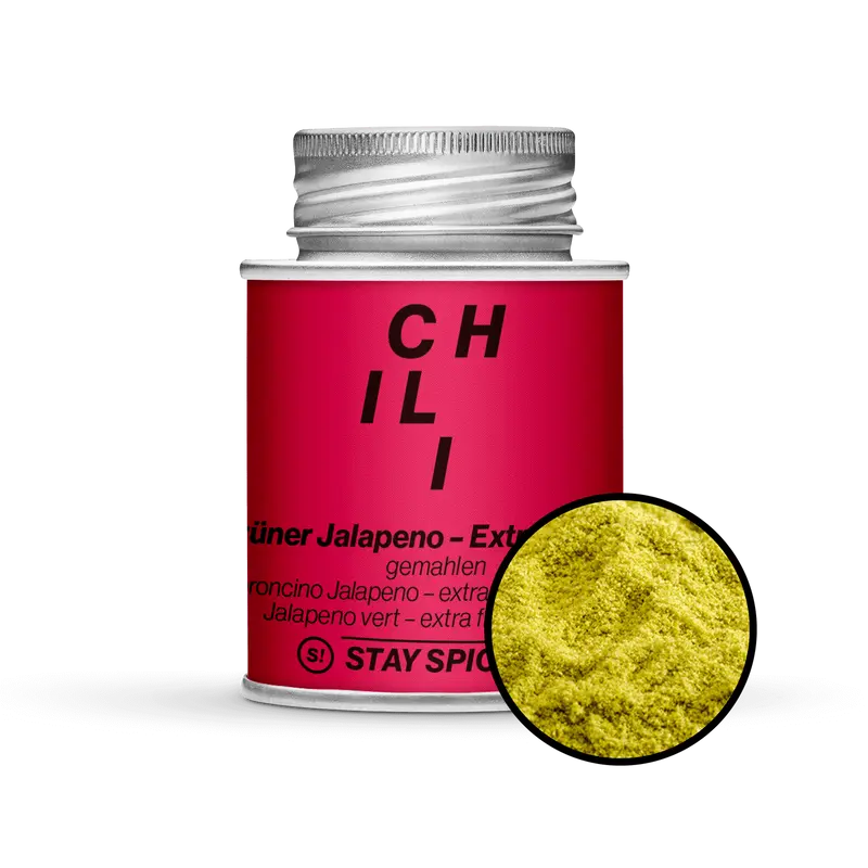 Jalapeno Chili, grün gemahlen - Extra Fruchtig!
