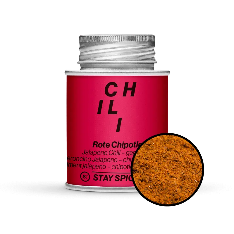 Jalapeno-Chili rot "Chipotled" gemahlen