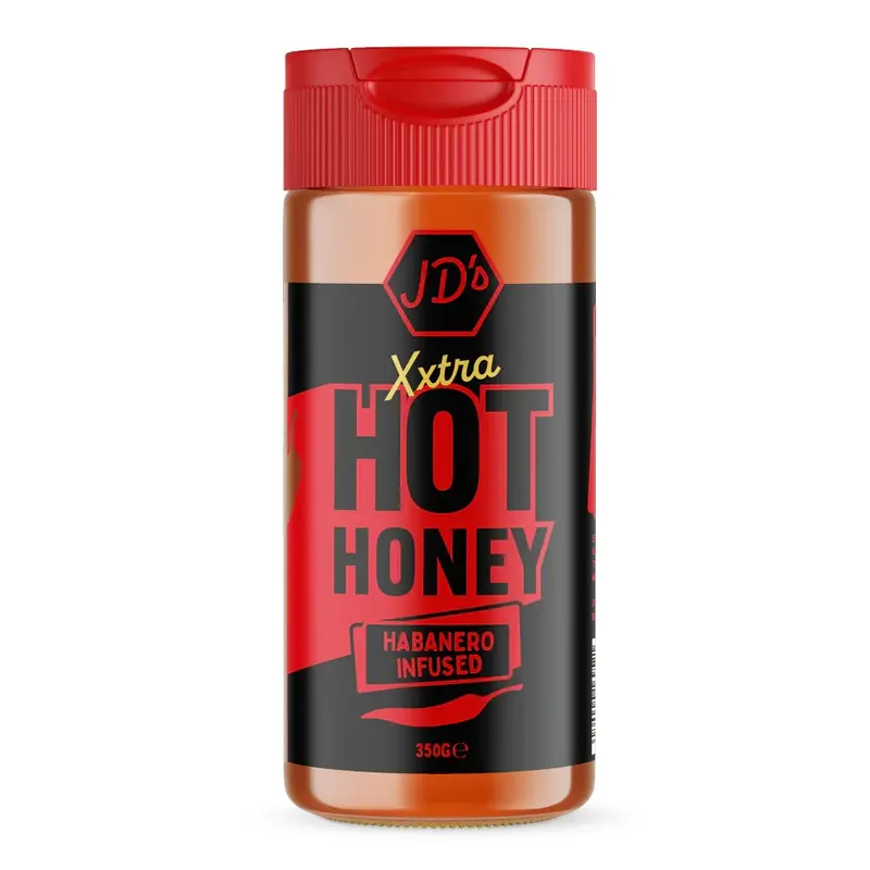 JD’s Hot Honey XXTRA – Extra scharfer Habanero-Honig (350 g)