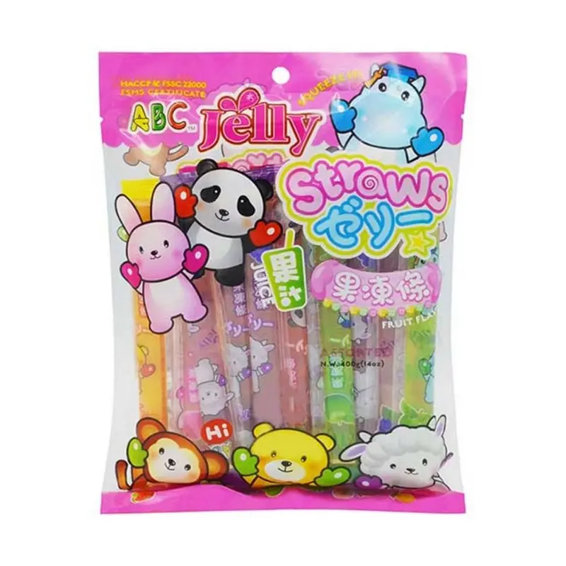 Jelly Straws Juicy, Fruchtgelatine 400g