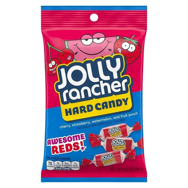 Jolly Rancher Hard Awesome Reds, harte rote Bonbons, 184g