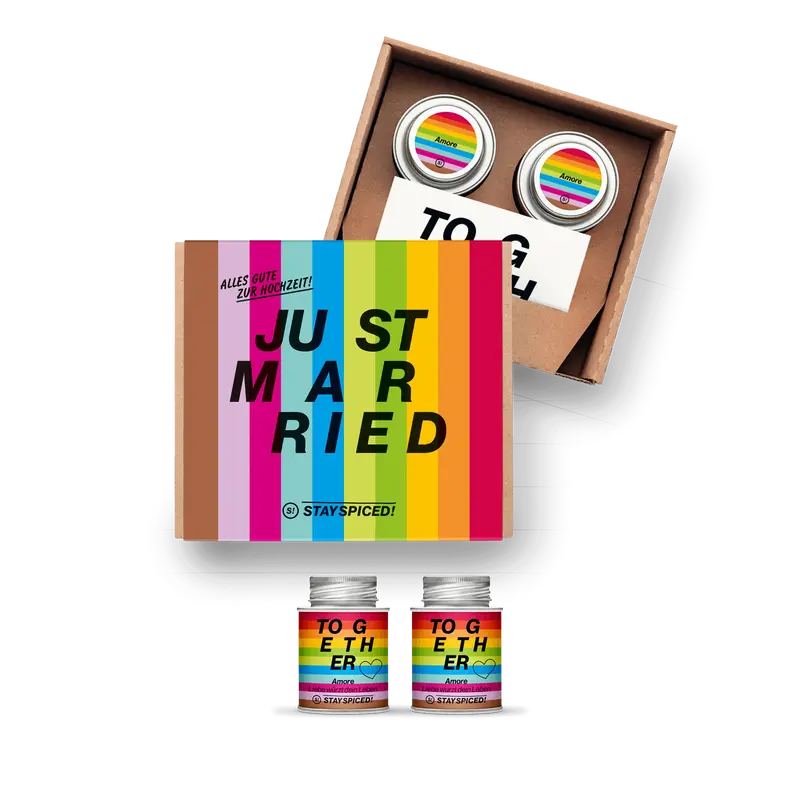 Just Married - TOGETHER| Geschenke Set | 2 Gewürze