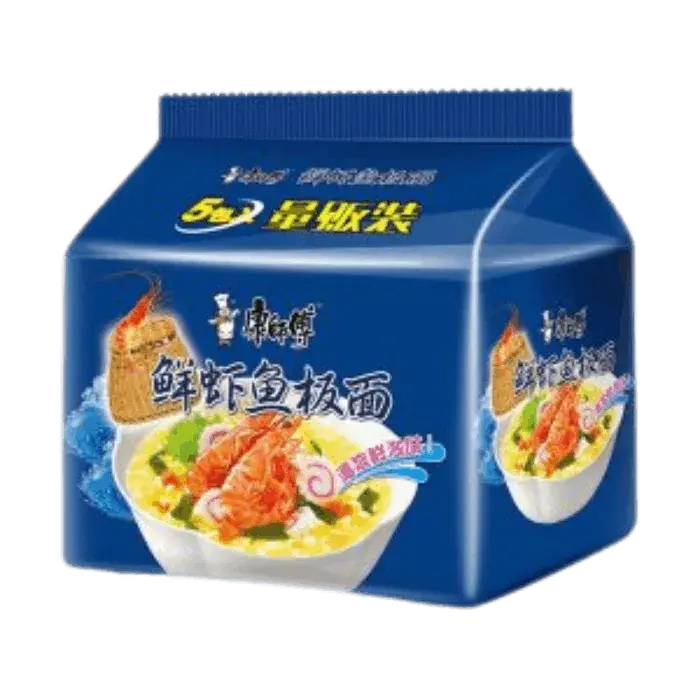 KANGSHIFU Instant Nudeln Meeresfrüchte 5x98g Chinesische Instant Nudelsuppe