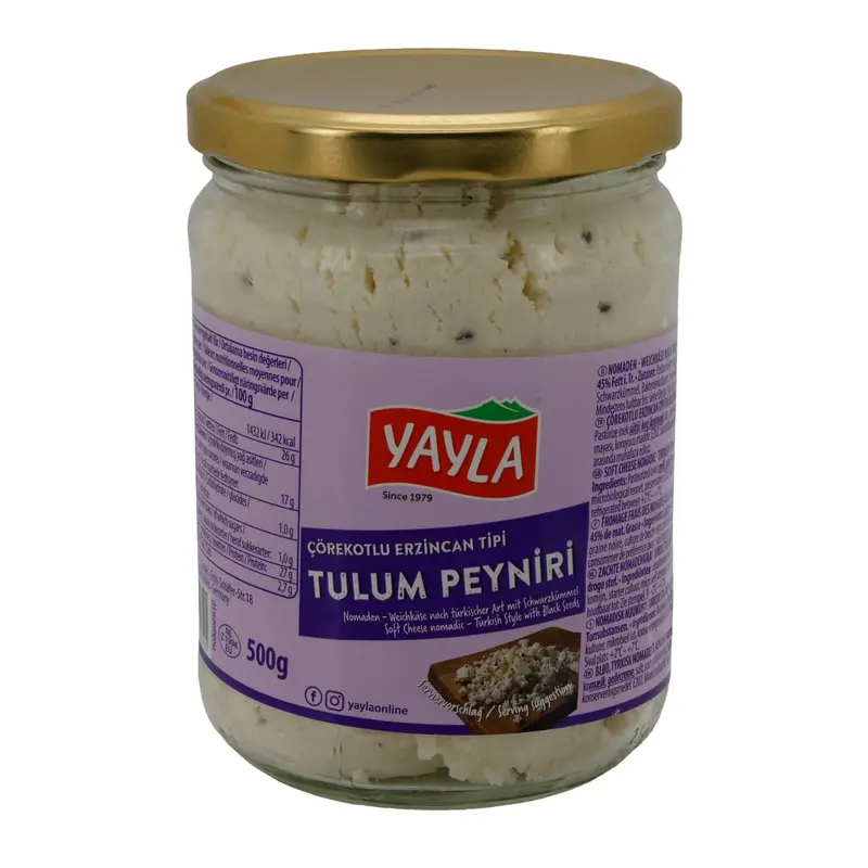 Käse Yayla Tulum Peyniri mit Schwarzkümmel | Türkisch | Weichkäse | 500 g