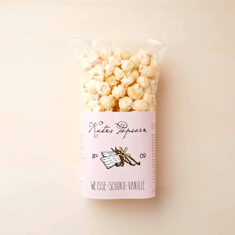 Kates Popcorn mit weißer Schokolade