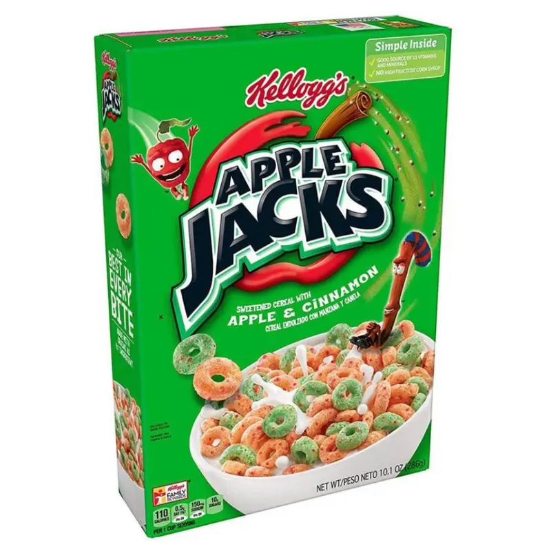 Kellogg's Apple Jack Cereal, Apfel- und Zimt-Cerealien 286g