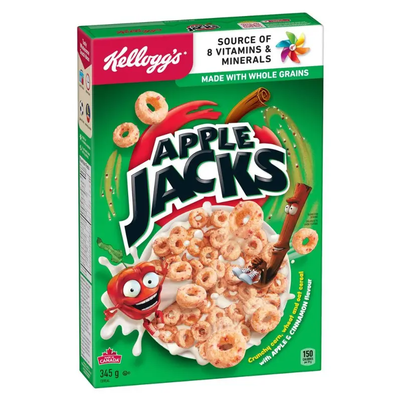 Kellogg's Apple Jacks, Apfel- und Zimtcerealien 345g