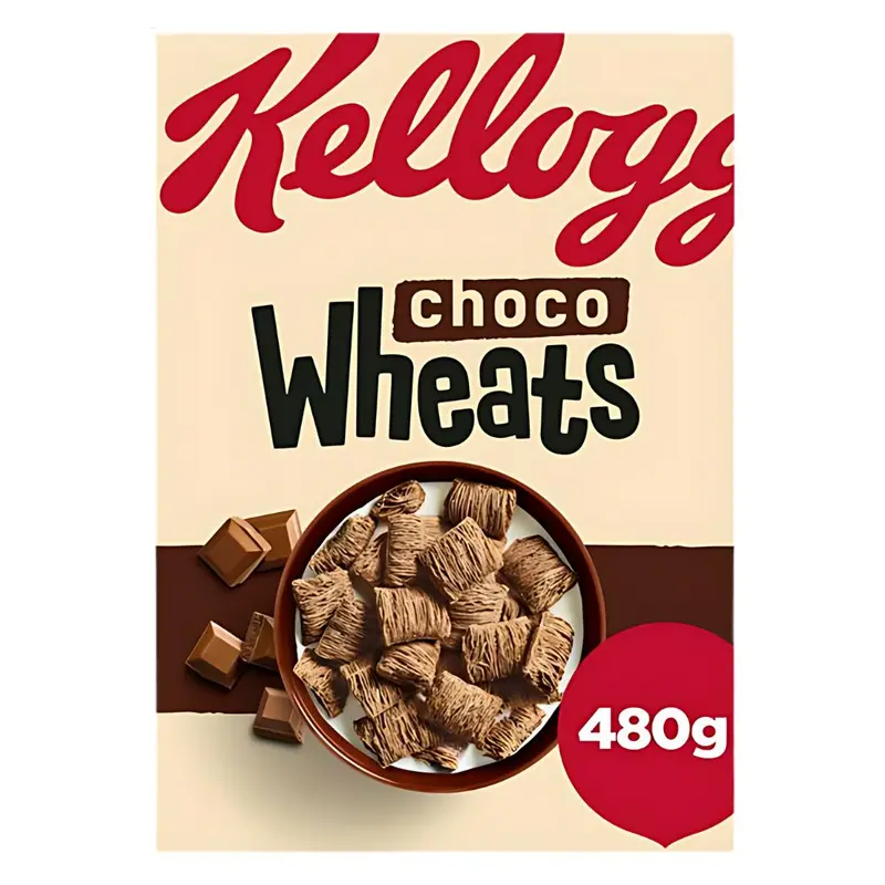 Kellogg's Choco Wheats, mit Schokoladencreme gefüllte Cerealien, 480g