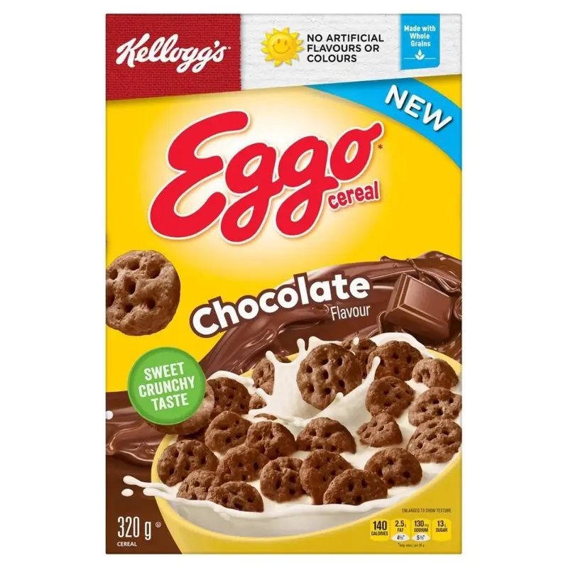 Kellogg's Eggo Chocolate, Schokoladen-Cerealien 320g
