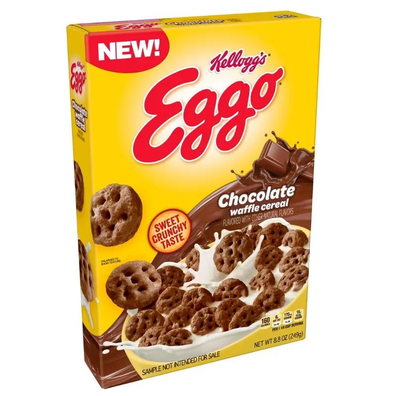 Kellogg's Eggo Chocolate Waffle, Schokoladen-Waffel-Cerealien 249g