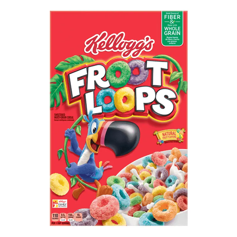 Kellogg's Froot Loops Big Pack, Fruchtgetreide im Maxi-Format