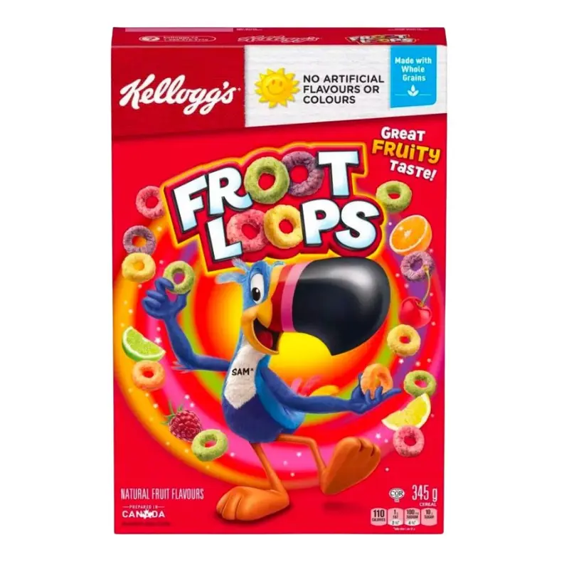 Kellogg's Froot Loops, Fruchtgetreide 345g