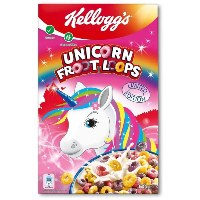 Kellogg's Unicorn Froot Loops, Einhorn-Cerealien 375g