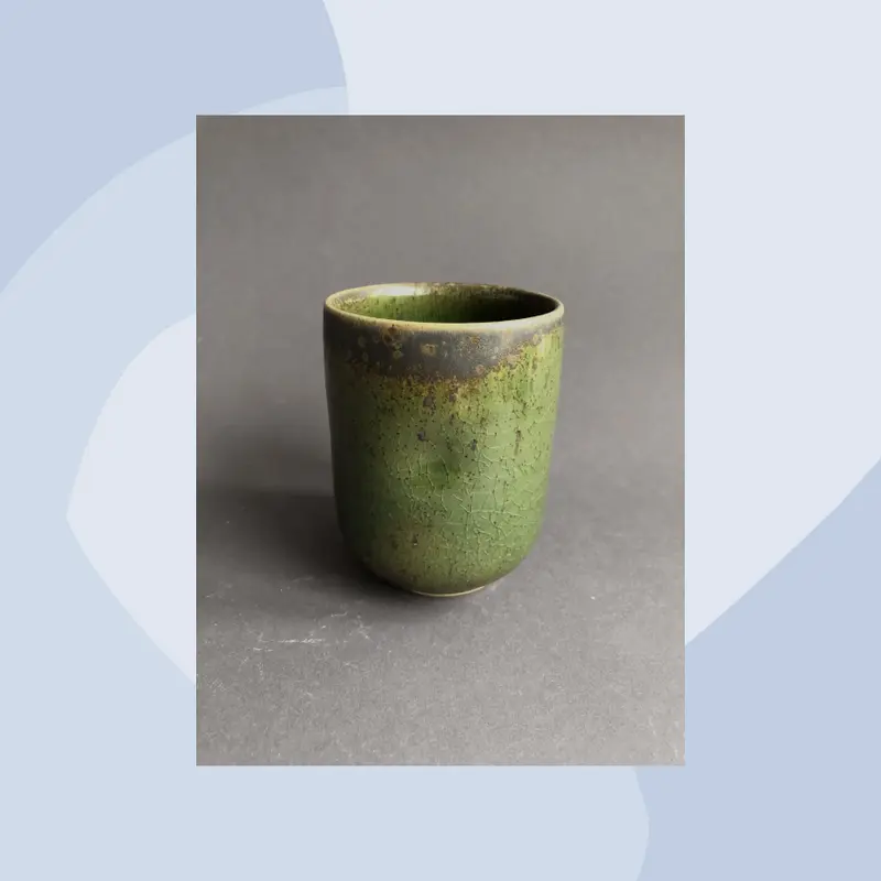 Keramik Becher Oslo Dunkelgrün