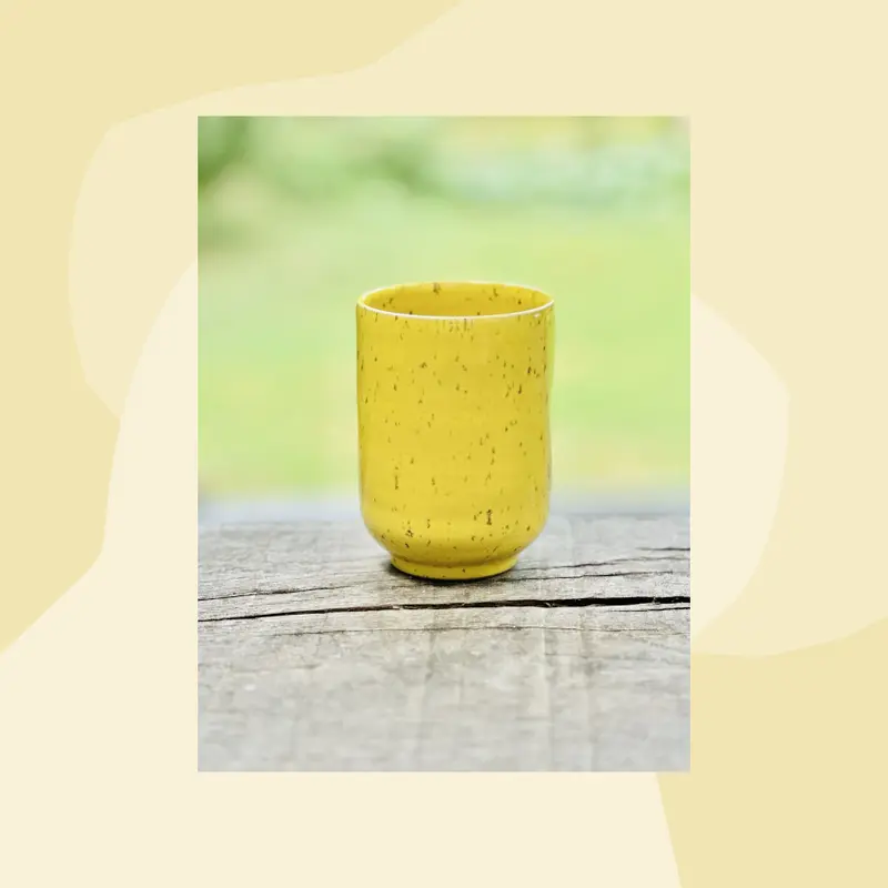 Keramik Becher Oslo Sonnengelb