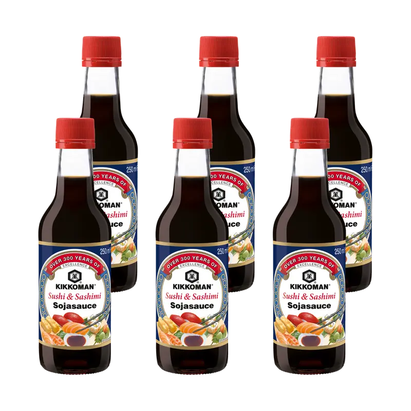 Kikkoman Sushi & Sashimi Soja-Sauce - 6x 250ml
