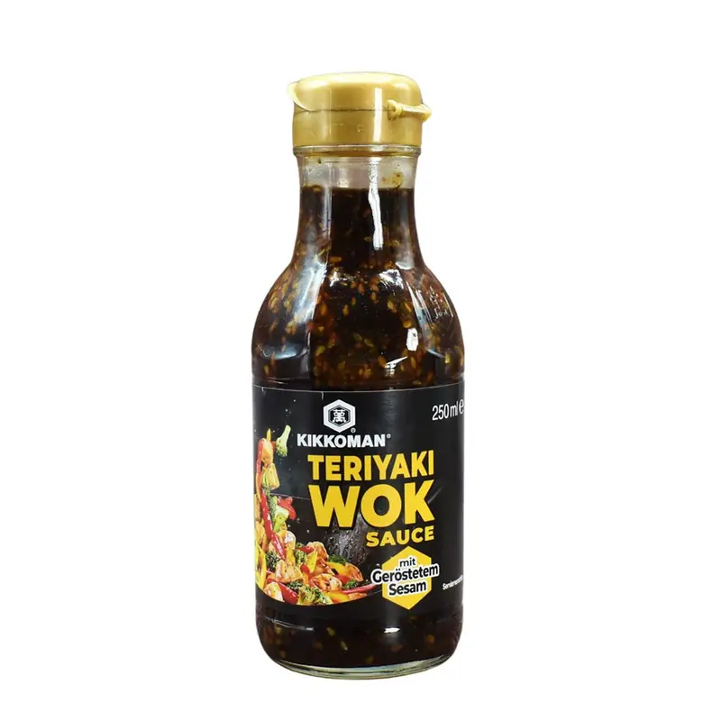 KIKKOMAN Teriyaki Soße mit geröstetem Sesam 250ml
