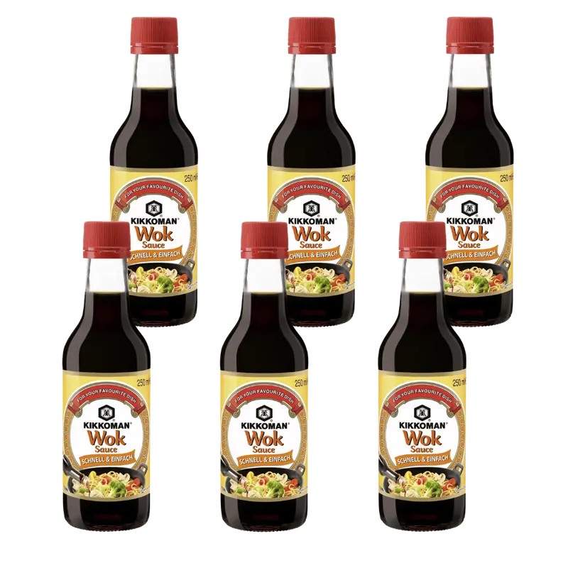 Kikkoman Wok Sauce - 6x 250ml