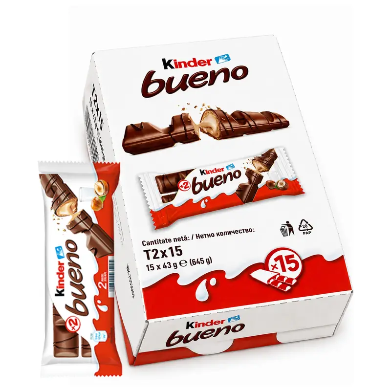 kinder bueno Riegel 15 x 43g