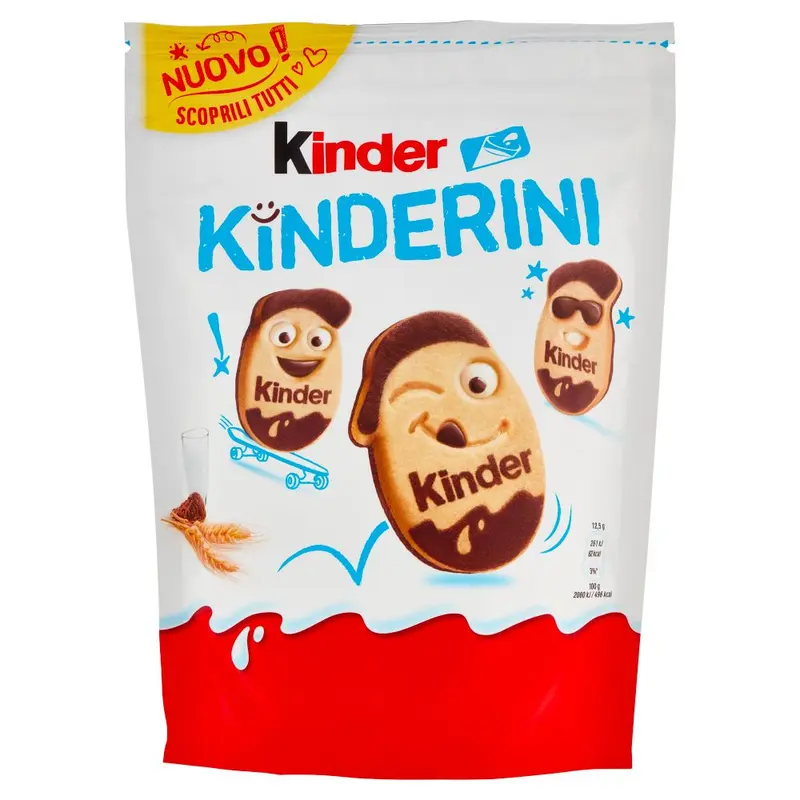 Kinder Kinderini, Mürbeteigkekse mit Milch und Kakao 250g