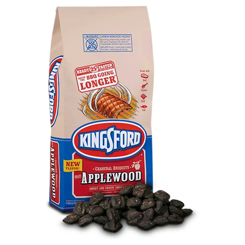 Kingsford Applewood, Grillkohle mit fruchtigem Apfelholzgeschmack, 3,3 kg