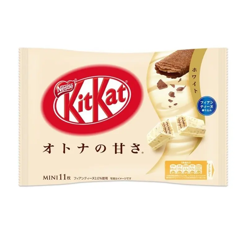 Kit Kat Mini White Chocolate, Mini-Waffeln überzogen mit weißer Schokolade, 124g