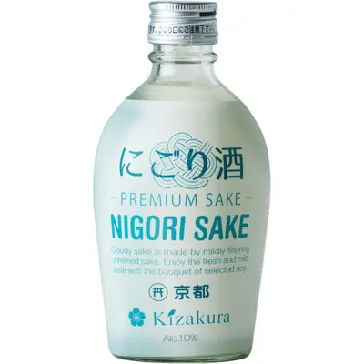 KIZAKURA Sake (Nigori), 10% vol Nigori - trüber ungefilterter Sake 300ml