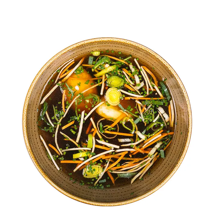 Klare Grießnockerlsuppe