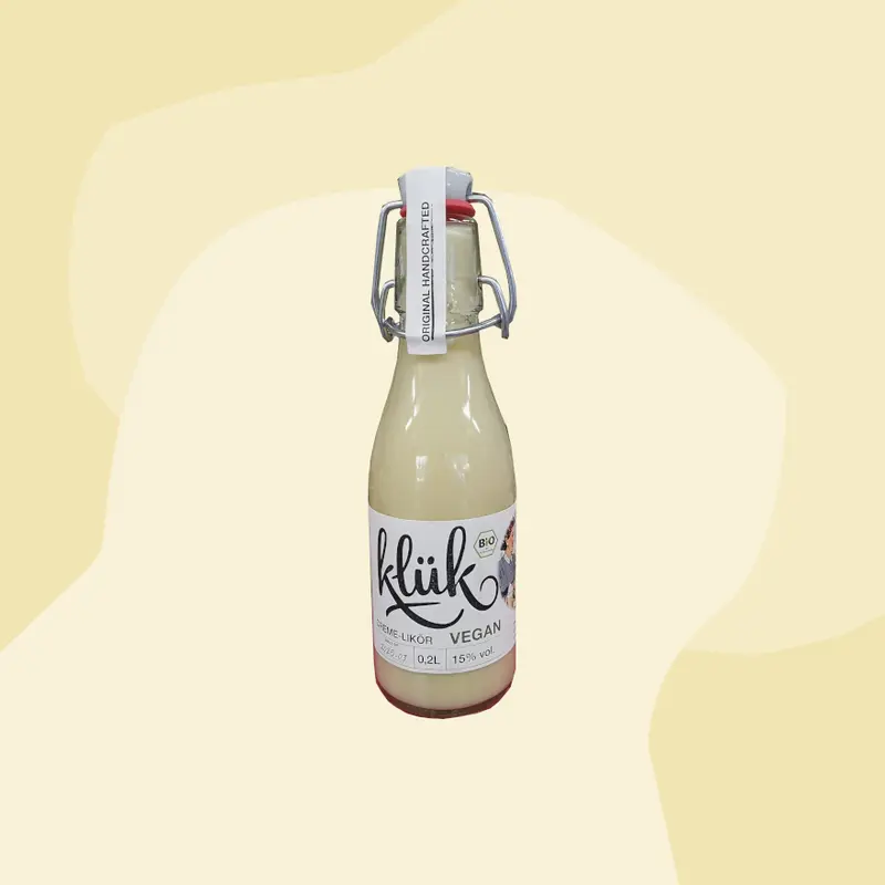 KLÜK - Veganer Likör aus Kokosmilch, Sonnenblumenkerne & Vanille