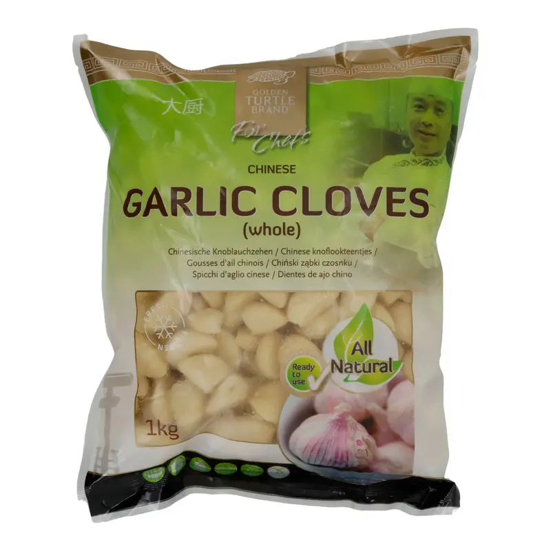 Knoblauch Golden Turtle | Ganze chinesische Knoblauchzehen | Tiefgefroren | 1 kg