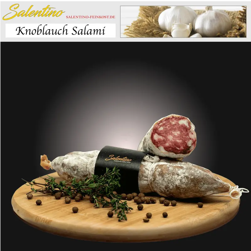 Knoblauch Salami