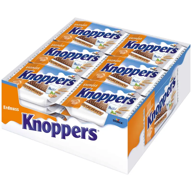 Knoppers Erdnuss Waffelschnitten24 x 25g