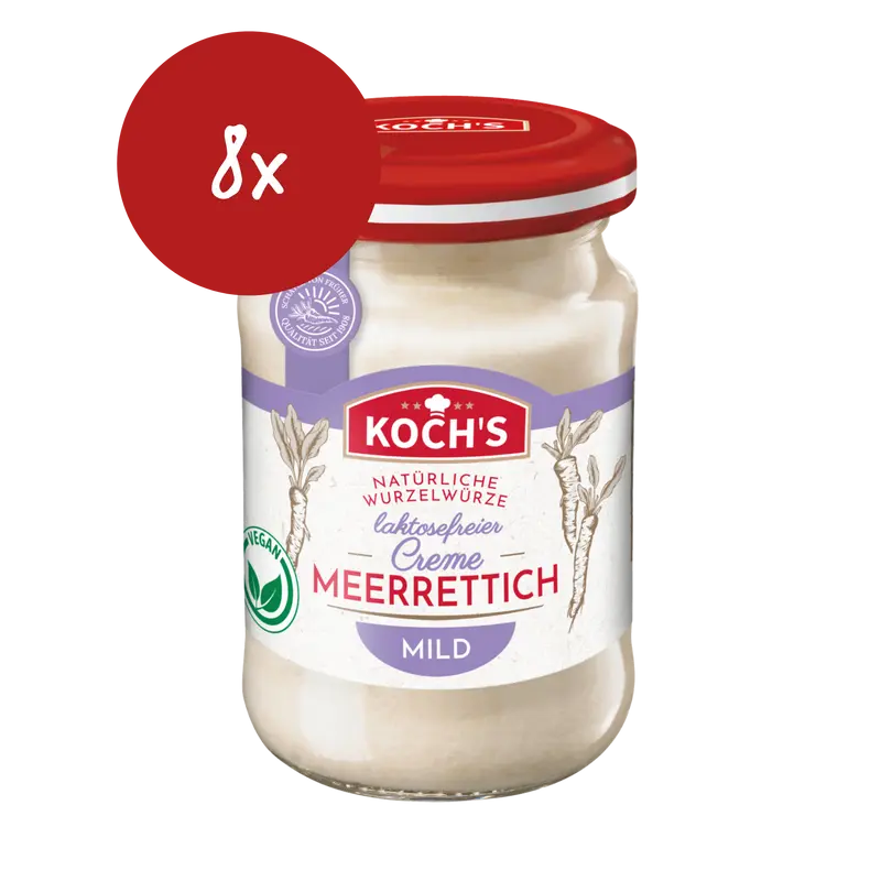 Koch's Meerrettich laktosefrei - 8x 90ml