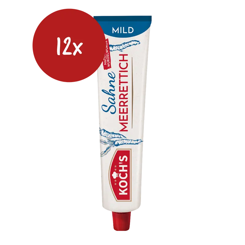Koch's Sahne Meerrettich mild - 12x 190ml