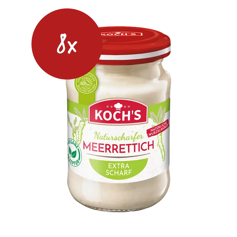 Koch's Tafel Meerrettich naturscharf - 8x 95ml