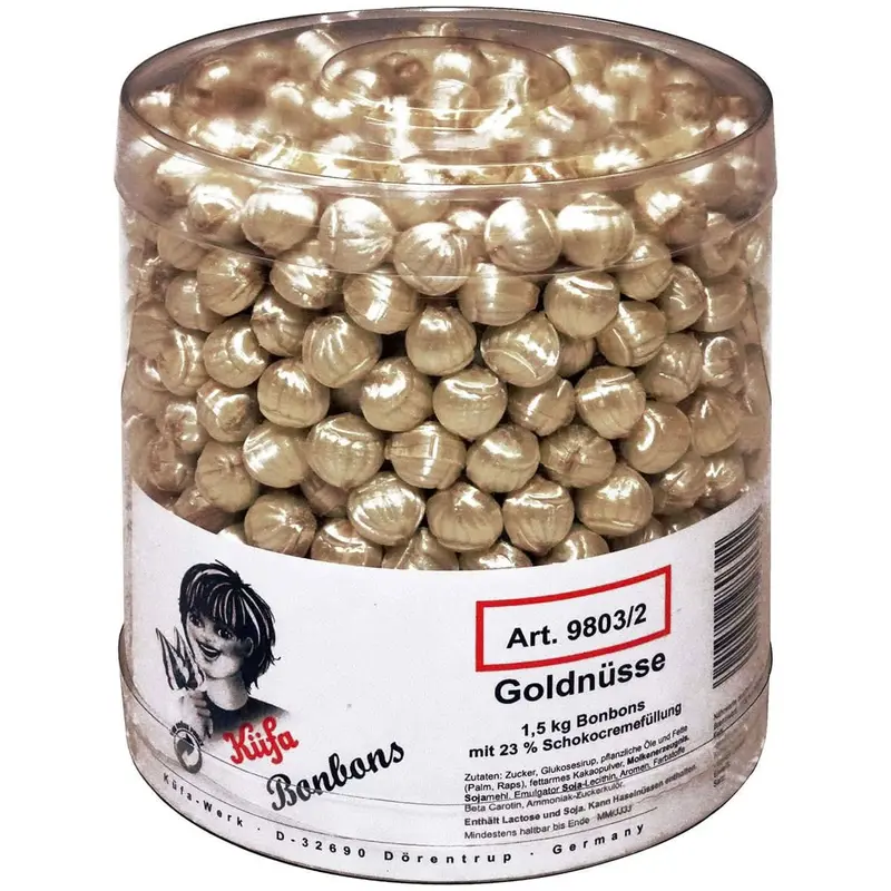 Küfa Bonbons Goldnüsse mit Schokocremefüllung 1,5kg