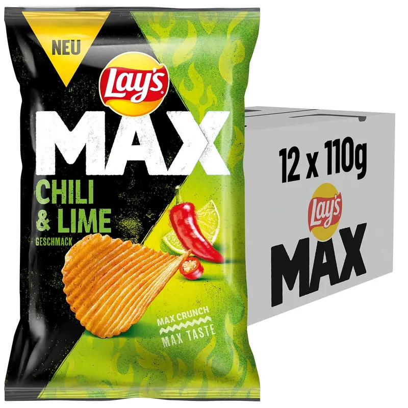 Lay's Max Chili & Lime 12 x 110g