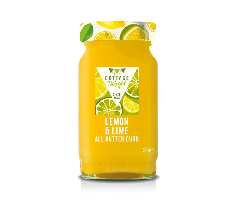 Lemon & Lime All Butter Curd von Cottage Delight (305 g Glas)
